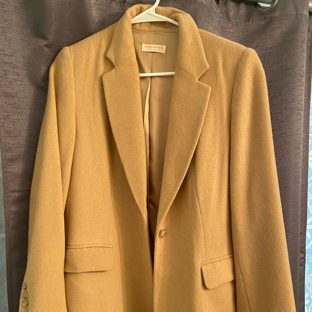 Brooks Brothers Camel Hair Fall Jacket/Coat
